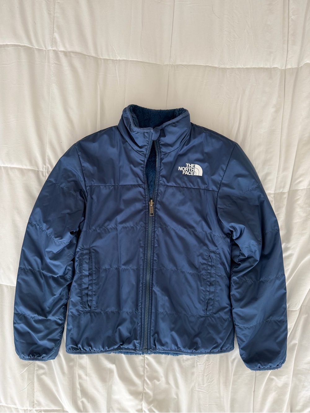 The North Face Kids Navy Fleece Lined Jacket